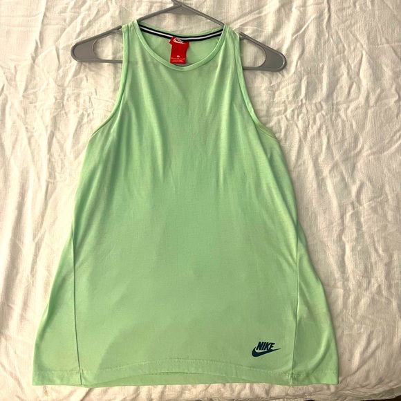 Nike light green tank top - Picture 1 of 4